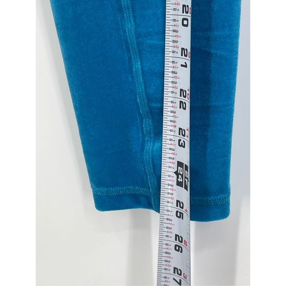 Lilly Pulitzer Legging Women‎ Small Blue Velour Weekender High Rise Pockets New - Picture 10 of 13